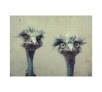 Rompecabezas para Adolescentes 1000pcs(52x38cm) Two Curious Ostriches Rompecabezas Juegos Relajantes Difícil Difícil Y Desafiante 1000pcs(52x38cm)