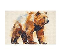 Rompecabezas para Adolescentes 1000pcs(75x50cm) Abstract Brown Bear Rompecabezas para Adultos Juegos Familiares Decoración Difícil Y Desafiante 1000pcs(75x50cm)
