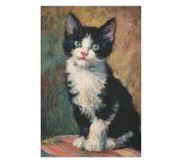 Rompecabezas para Adolescentes 1000pcs(75x50cm) Black and White Kitten Painting Rompecabezas para Adultos Juegos Familiares Alivia El Estrés Juegos Desafiantes Regalos 1000pcs(75x50cm)