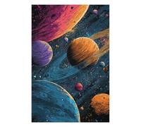 Rompecabezas para Adolescentes 1000pcs(75x50cm) Colorful Planets in Space Rompecabezas para Adolescentes Juegos Relajantes Regalo De Cumpleaños Desafiante De Completar 1000pcs(75x50cm)