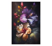 Rompecabezas para Adolescentes 1000pcs(75x50cm) Colorful Tropical Flowers Rompecabezas para Adultos Juegos De Relajación Corte De Precisión Cumpleaños 1000pcs(75x50cm)