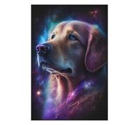 Rompecabezas para Adolescentes 1000pcs(75x50cm) Cosmic Golden Retriever Art Print-1 Rompecabezas para Adultos Juguete Decoración De Pared Mejora La Memoria Gran Regalo para Jugar 1000pcs(75x50cm)