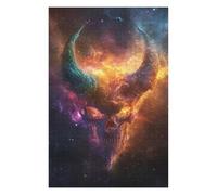 Rompecabezas para Adolescentes 1000pcs(75x50cm) Cosmic Skull Nebula Artwork Rompecabezas para Adultos Juegos Relajantes Carrera De Velocidad De Manos 1000pcs(75x50cm)