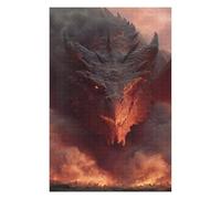 Rompecabezas para Adolescentes 1000pcs(75x50cm) Dragon'S Fiery Roar -1 Rompecabezas para Adultos Juego De Ingenio Decoración De Pared Desafiante De Completar 1000pcs(75x50cm)