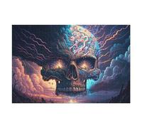 Rompecabezas para Adolescentes 1000pcs(75x50cm) Electric Skull Mystic Energy -3 Rompecabezas para Adultos Juegos De Relajación Decoración del Hogar Interacción Entre Padres E Hijos 1000pcs(75x50cm)