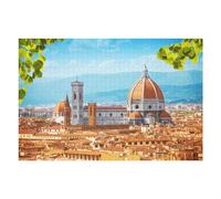 Rompecabezas para Adolescentes 1000pcs(75x50cm) Florence Cityscape with Cathedral Rompecabezas Juegos Relajantes Difícil Difícil Y Desafiante 1000pcs(75x50cm)