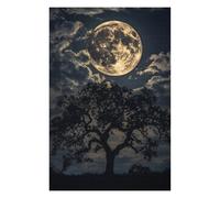 Rompecabezas para Adolescentes 1000pcs(75x50cm) Full Moon Night Sky Rompecabezas para Adultos Juguetes De Bricolaje Análisis Y Lógica Difícil Y Desafiante 1000pcs(75x50cm)