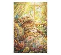 Rompecabezas para Adolescentes 1000pcs(75x50cm) Garden Dreams Cute Cat Nap Rompecabezas para Adultos Juegos Familiares Alivia El Estrés Juegos Desafiantes Regalos 1000pcs(75x50cm)