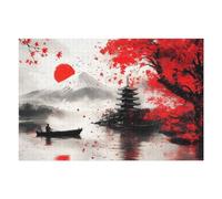Rompecabezas para Adolescentes 1000pcs(75x50cm) Japanese Scenery Ink Art Rompecabezas para Adultos Juegos De Relajación Decoración del Hogar Interacción Entre Padres E Hijos 1000pcs(75x50cm)