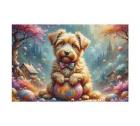 Rompecabezas para Adolescentes 1000pcs(75x50cm) Magical Forest with Cute Dog Rompecabezas para Adultos Juegos Familiares Decoración Difícil Y Desafiante 1000pcs(75x50cm)