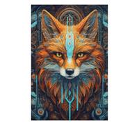 Rompecabezas para Adolescentes 1000pcs(75x50cm) Neon Tribe Fox Rompecabezas para Adultos Juego Práctico Desafío Difícil 1000pcs(75x50cm)