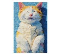 Rompecabezas para Adolescentes 1000pcs(75x50cm) Painted Cat Bliss Rompecabezas para Adultos Juguetes Antiestrés Mejora La Memoria Ayuda A Ejercitar El Cerebro 1000pcs(75x50cm)