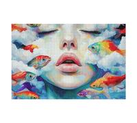 Rompecabezas para Adolescentes 1000pcs(75x50cm) Pisces in Clouds Rompecabezas Juegos Relajantes Pero Divertidos Y Humorísticos Regalos De Cumpleaños Y Únicos 1000pcs(75x50cm)