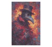 Rompecabezas para Adolescentes 1000pcs(75x50cm) Plague Doctor Raven Art Print Rompecabezas para Adolescentes Juegos Divertidos Desafío Difícil Cumpleaños 1000pcs(75x50cm)