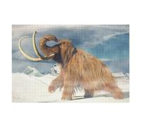 Rompecabezas para Adolescentes 1000pcs(75x50cm) Prehistoric Mammoth in Snowy Landscape Rompecabezas Juegos Relajantes Pero Divertidos Y Humorísticos Regalos De Cumpleaños Y Únicos 1000pcs(75x50cm)