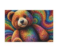 Rompecabezas para Adolescentes 1000pcs(75x50cm) Rainbow Teddy Bear Toy Rompecabezas para Adultos Juegos Familiares Decoración Difícil Y Desafiante 1000pcs(75x50cm)