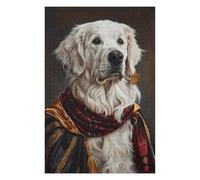 Rompecabezas para Adolescentes 1000pcs(75x50cm) Royal Golden Retriever Portrait Rompecabezas para Adultos Juego Familiar para Mejorar La Memoria Regalo De Cumpleaños, Regalos, 1000pcs(75x50cm)