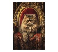Rompecabezas para Adolescentes 1000pcs(75x50cm) Royal Persian Cat Throne-10 Rompecabezas para Adolescentes Juegos Divertidos Desafío Difícil Cumpleaños 1000pcs(75x50cm)