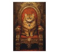 Rompecabezas para Adolescentes 1000pcs(75x50cm) Royal Persian Cat Throne-3 Rompecabezas para Adolescentes Juegos Relajantes Regalo De Cumpleaños Desafiante De Completar 1000pcs(75x50cm)