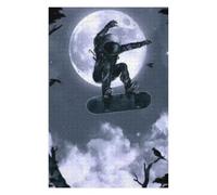 Rompecabezas para Adolescentes 1000pcs(75x50cm) Space Skateboarder Moon Night Rompecabezas para Adultos Juego De Ingenio Decoración De Pared Desafiante De Completar 1000pcs(75x50cm)