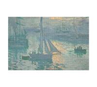 Rompecabezas para Adolescentes 1000pcs(75x50cm) Sunrise 1873 by Monet Rompecabezas para Adultos Juego Práctico Decoración De Pared Cumpleaños 1000pcs(75x50cm)