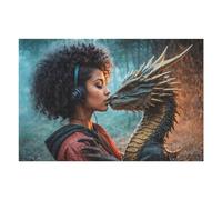 Rompecabezas para Adolescentes 1000pcs(75x50cm) The Enchanted Encounter Rompecabezas para Adultos Juego Práctico Desafío Difícil 1000pcs(75x50cm)
