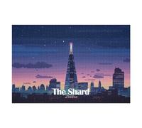 Rompecabezas para Adolescentes 1000pcs(75x50cm) The Shard London Pixel Art Rompecabezas para Adultos Juego De Ingenio Patrón De Montaje para Cumpleaños, Navidad 1000pcs(75x50cm)