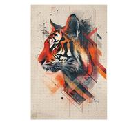 Rompecabezas para Adolescentes 1000pcs(75x50cm) Tiger Art Print Poster-5 Rompecabezas para Adolescentes Juegos Divertidos Desafío Difícil Cumpleaños 1000pcs(75x50cm)