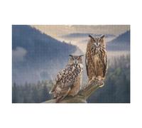 Rompecabezas para Adolescentes 1000pcs(75x50cm) Two Owls on Branch Rompecabezas Juegos Relajantes Difícil Difícil Y Desafiante 1000pcs(75x50cm)
