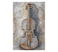 Rompecabezas para Adolescentes 1000pcs(75x50cm) Vintage Violin Wall Art Decor Rompecabezas para Adultos Juegos De Relajación Corte De Precisión Cumpleaños 1000pcs(75x50cm)
