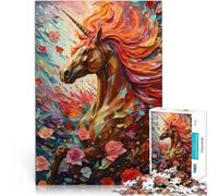 Rompecabezas para Adolescentes 2000 Piezas Animal Unicornio Entrena tu Cerebro y Tus Manos con póster a Juego y Hoja de Trivia 70x100cm