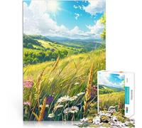 Rompecabezas para Adolescentes 2000 Piezas Anime de Flores Silvestres Juegos educativos con Piezas de Formas aleatorias Que se entrelazan Completamente 70x100cm