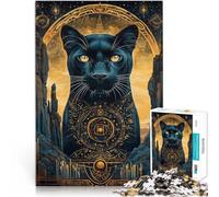Rompecabezas para Adolescentes 2000 Piezas Arte de fantasía de la Pantera Negra Juego de Preguntas Grandes Regalos y Juguetes 70x100cm