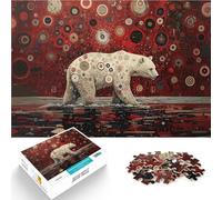 Rompecabezas para Adolescentes 2000 Piezas Arte del Oso Polar Reducción del estrés Interesante Decoración hogar 70x100cm