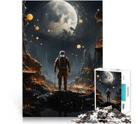 Rompecabezas para Adolescentes 2000 Piezas Astronauta Aventurero Juguetes educativos de Aprendizaje Regalo de Obra de Arte 70x100cm