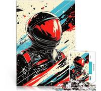 Rompecabezas para Adolescentes 2000 Piezas Astronauta Espacial Abstracto Acertijo para con Piezas de Formas aleatorias Que se entrelazan Completamente 70x100cm