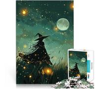 Rompecabezas para Adolescentes 2000 Piezas Bruja Entre luciérnagas Juego práctico con Piezas de Formas aleatorias Que se entrelazan Completamente 70x100cm