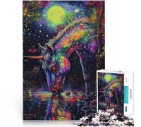 Rompecabezas para Adolescentes 2000 Piezas Caballo de Ojos Rojos Reducción del estrés Interesante Regalos de Amigo Secreto 70x100cm