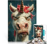 Rompecabezas para Adolescentes 2000 Piezas Cara Plana de Unicornio Difícil Difícil con Piezas de Formas aleatorias Que se entrelazan Completamente 70x100cm