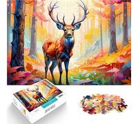 Rompecabezas para Adolescentes 2000 Piezas Ciervo Juego Familiar para aliviar el estrés: desafío difícil Buen Regalo 70x100cm