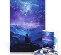 Rompecabezas para Adolescentes 2000 Piezas Cima de la montaña en la Noche Estrellada Regalos de Juegos desafiantes Regalo Divertido 70x100cm