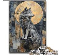 Rompecabezas para Adolescentes, 2000 Piezas, diseño de Lobo, difícil de superar, Regalo para Amigos y Familiares, Apto para niños de 70x100cm