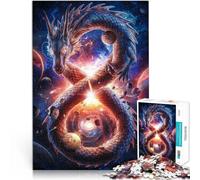 Rompecabezas para Adolescentes 2000 Piezas Dragón Infinito Juguetes de Entretenimiento Familiar con póster a Juego y Hoja de Trivia 70x100cm