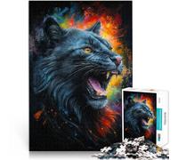 Rompecabezas para Adolescentes 2000 Piezas El Rugido del Gato Negro Juego Intelectual Cada Pieza es única: un desafiante y Divertido Juego Familiar 70x100cm