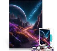 Rompecabezas para Adolescentes 2000 Piezas Estela de neón en el Espacio Juegos Juguetes Regalo con póster a Juego y Hoja de Trivia 70x100cm