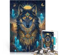 Rompecabezas para Adolescentes 2000 Piezas Fantasía de Lobo Juguete Educativo de Aprendizaje Juego Educativo para cumpleaños y Navidad. 70x100cm