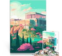Rompecabezas para Adolescentes 2000 Piezas La Acrópolis de Atenas Juego desafiante y Juego Familiar Decoración del hogar 70x100cm