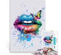 Rompecabezas para Adolescentes 2000 Piezas Labios con Efecto Mariposa Regalos de Juegos desafiantes Regalos de Amigo Secreto 70x100cm