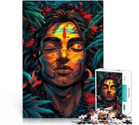 Rompecabezas para Adolescentes 2000 Piezas Meditación Shiva Entrena tu Cerebro y Tus Manos Juego Educativo para cumpleaños y Navidad. 70x100cm