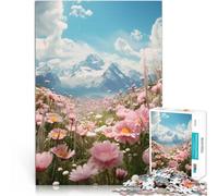 Rompecabezas para Adolescentes 2000 Piezas Montañas de Primavera - Cresta floreciente Juego Educativo Familiar Gran Regalo 70x100cm